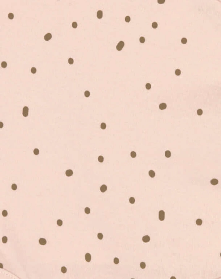 Langarm-Body DOTS in powder pink