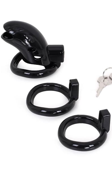 Plastic Chastity Cage Black Kyskhetsbur