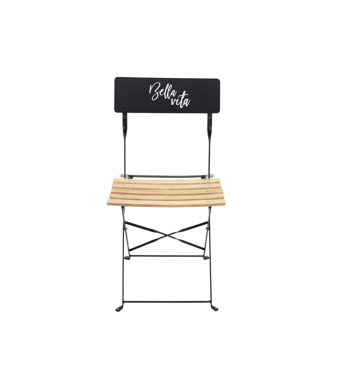Paris Prix - Lot De 2 Chaises Pliantes bella Vita 81cm Noir