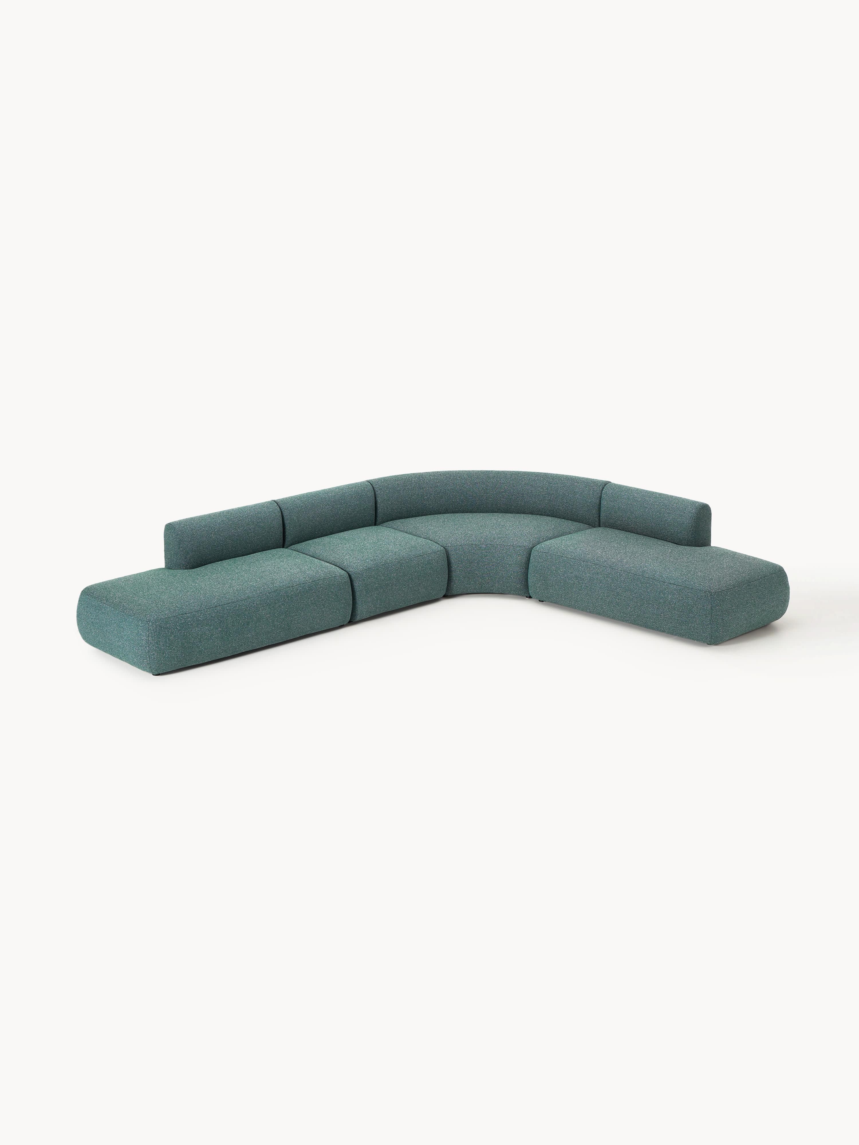 Modulaire bouclé hoekbank Sofia (4-zits)