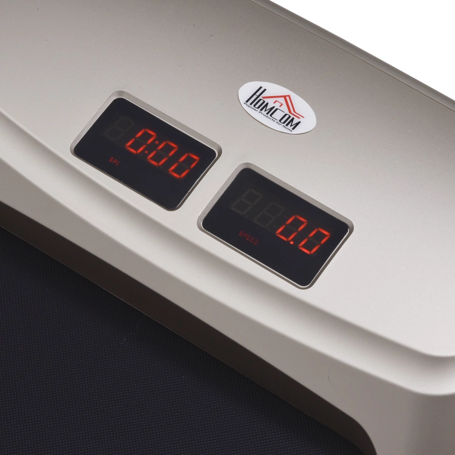 HOMCOM Laufband mit LCD Display silber, schwarz