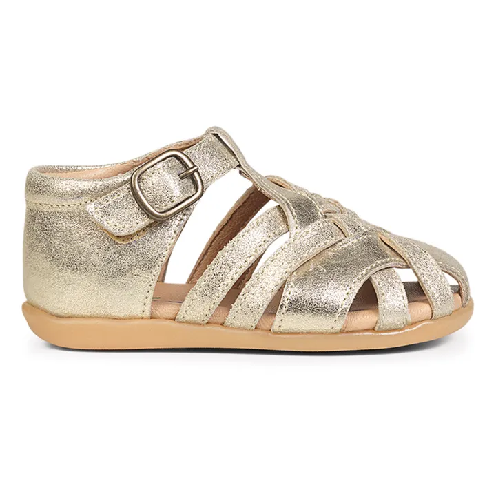 Petit Nord Sandales Scratchs Starter Diamond | Doré