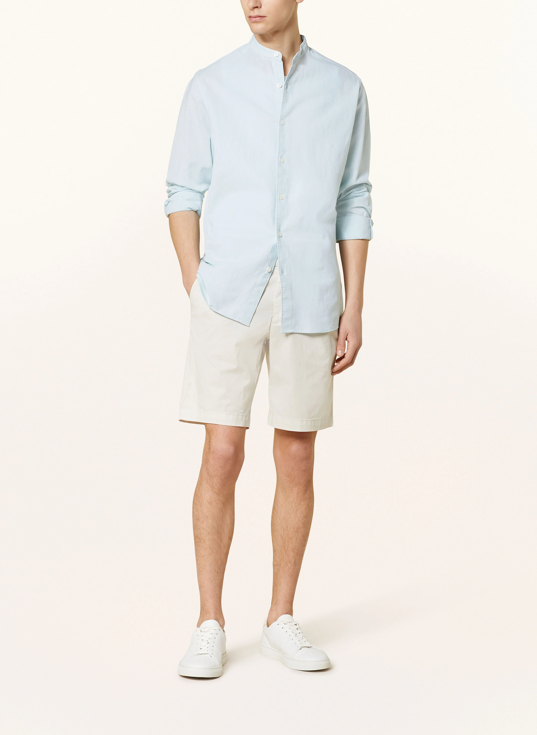 PAUL Hemd Comfort Fit mit Leinen