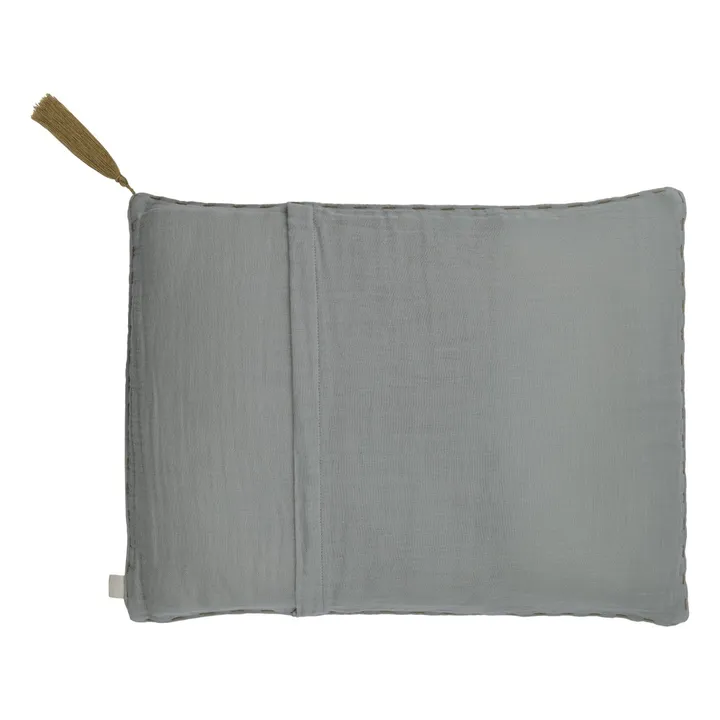 Numero 74 Coussin rectangulaire en coton bio | Silver Grey S019