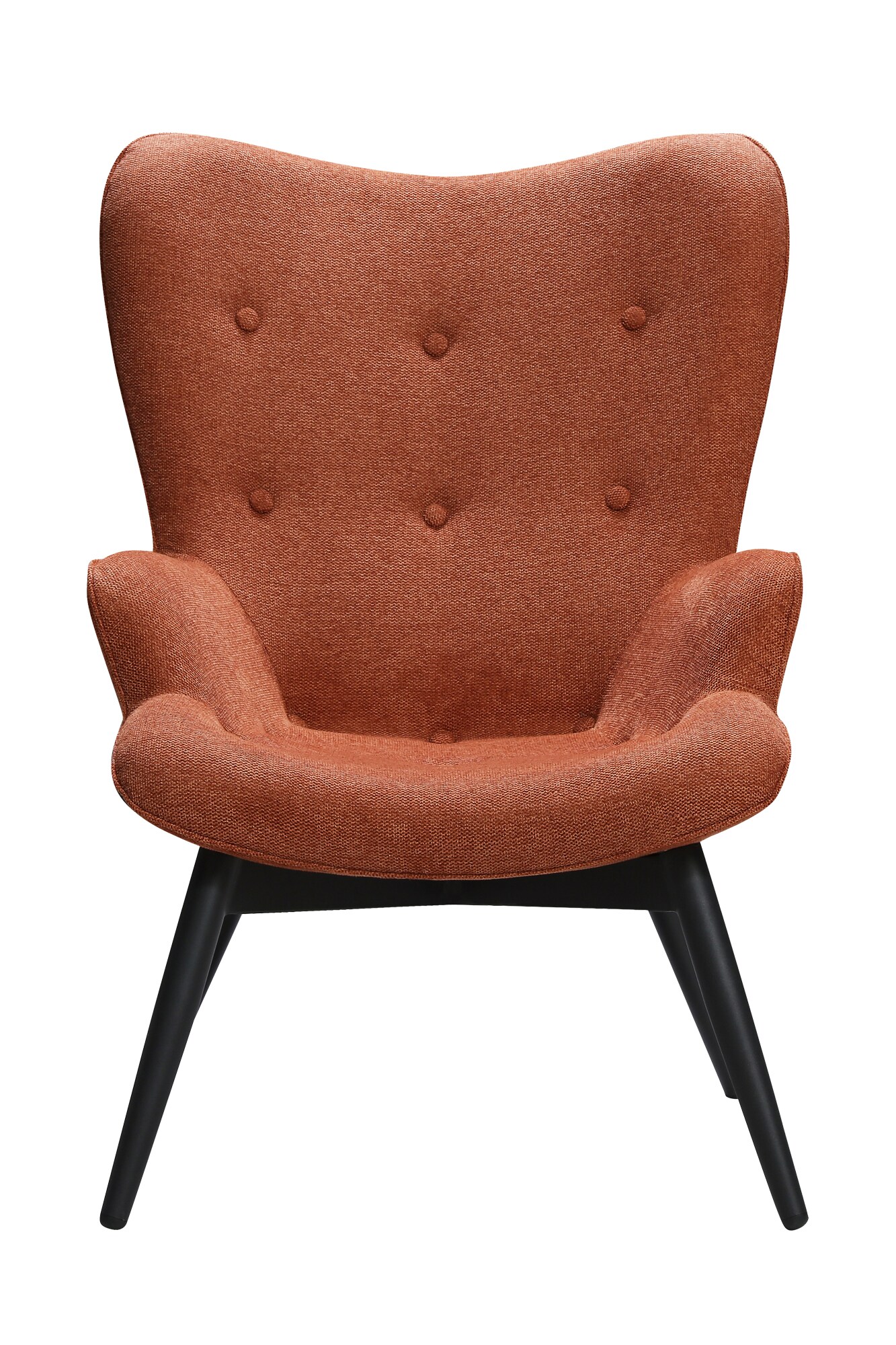 Sessel Kupfer Strukturstoff Relaxsessel Polstersessel Ohrensessel Loungesessel