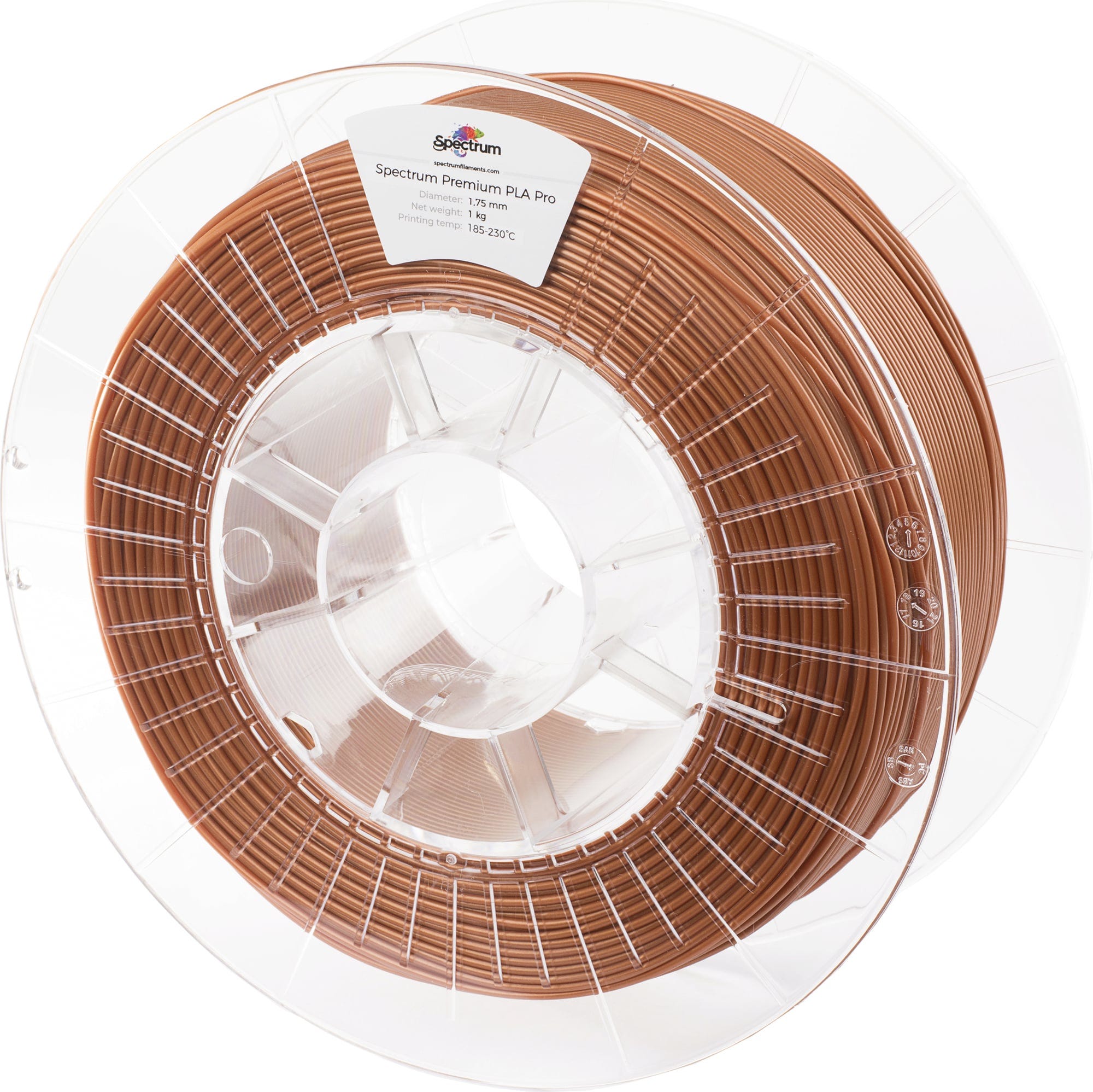 Spectrum  PLA Pro Rust Copper, 1,75 mm / 1000 g    Haltbares und schlagfestes PLA Filament in Rust Copper