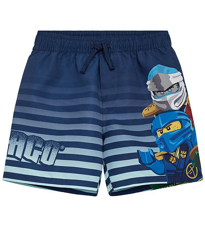 LEGO® Ninjago Badeshorts - LwAgan 305 - Dunkelblau m. Print