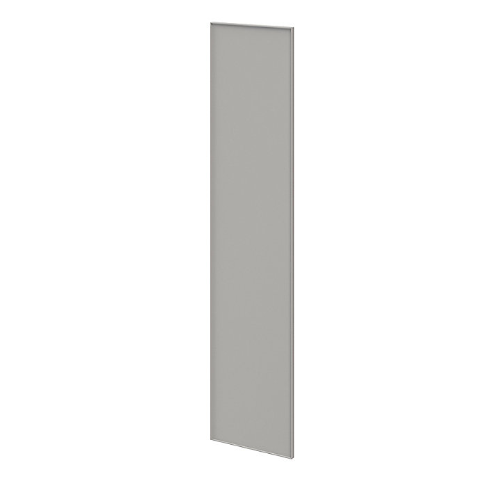 Porte battante grise claire mate GoodHome Atomia H. 224,7 x L. 49,7 cm