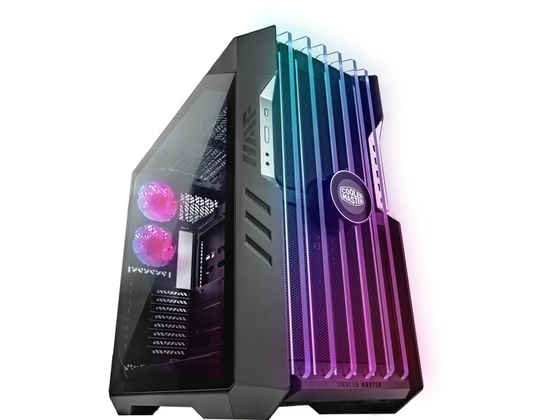 Cooler Master PC-Gehäuse HAF 700 EVO Schwarz Vielseitig einsetzbarer Big-Tower mit Sichtfenster