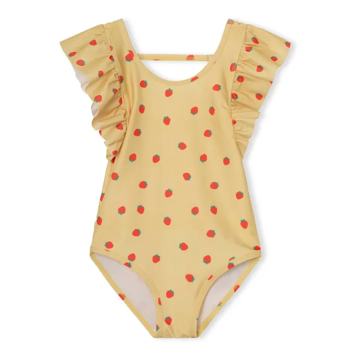 A Monday in Copenhagen Maillot de Bain Juliet Fraise Fibres Recylées | Jaune
