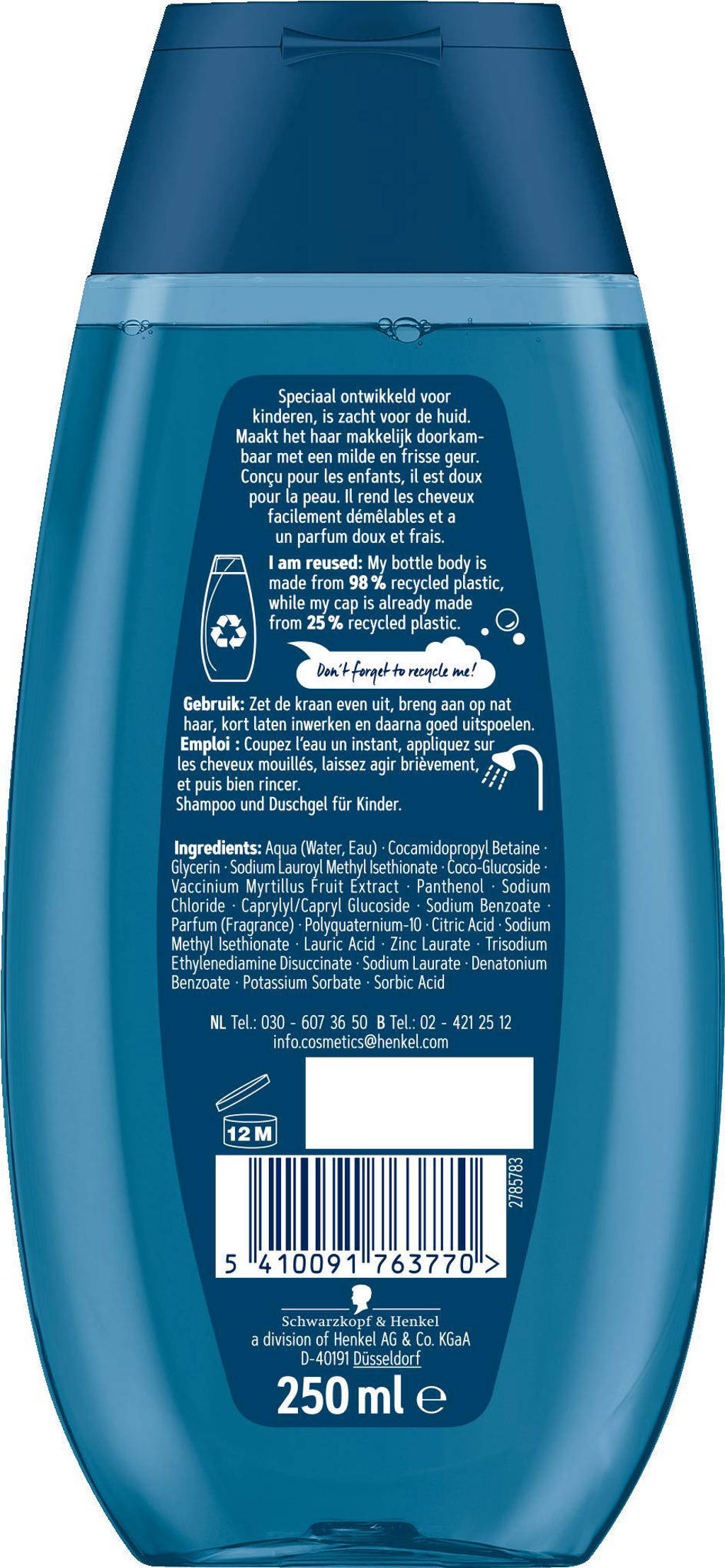 Top Product!Kids Boys Piraat shampoo - 6 x 250 ml - voordeelverpakking
