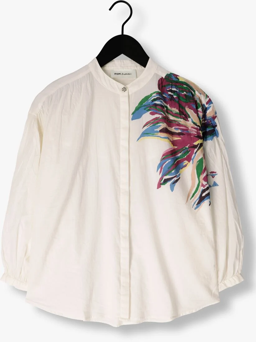 POM AMSTERDAM ecru pom amsterdam blouse sicilian ecru blouse