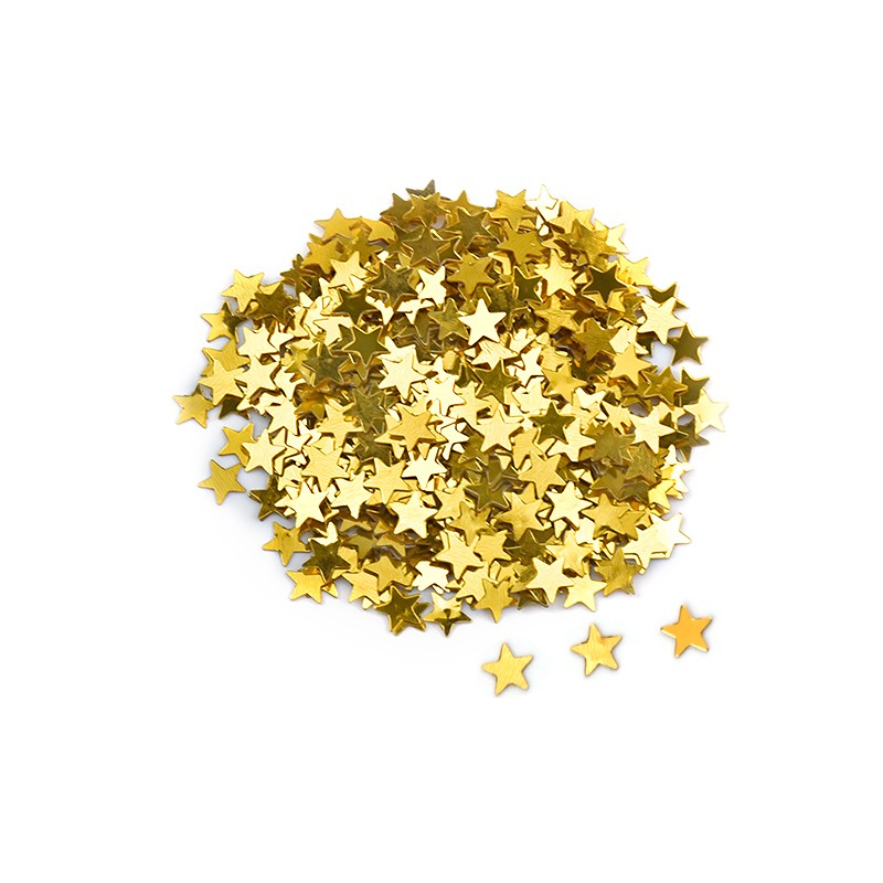 (15g) 10mm Konfetti Party Dekoration Stern Streukonfetti Tischdekoration Metallic - Gold