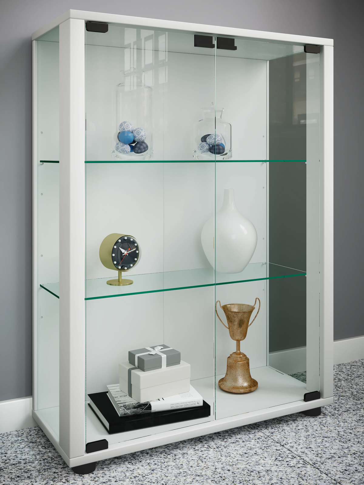 Vitrine SINTALO- weiß - 60 cm