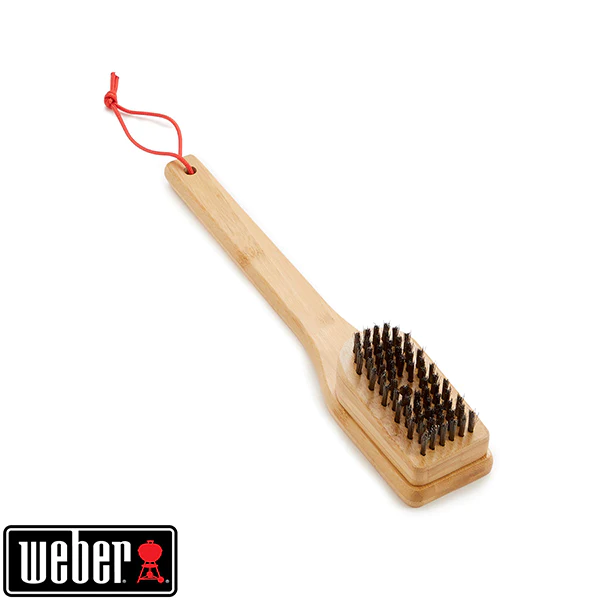 Brosse de nettoyage de 30 cm avec poignée bambou Weber