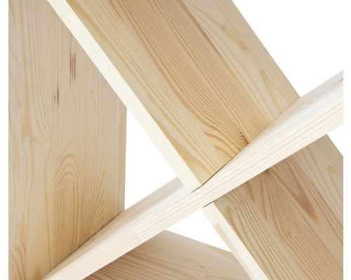 Wijnrek van hout, Wine Cube, grenen, 48x48x23,5 cm, voor 24 flessen