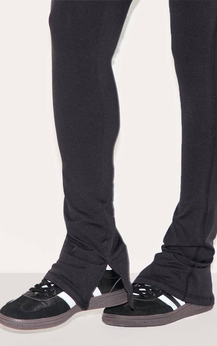 Noir Legging Sculptant Taille Haute À Fentes Latérales Shape