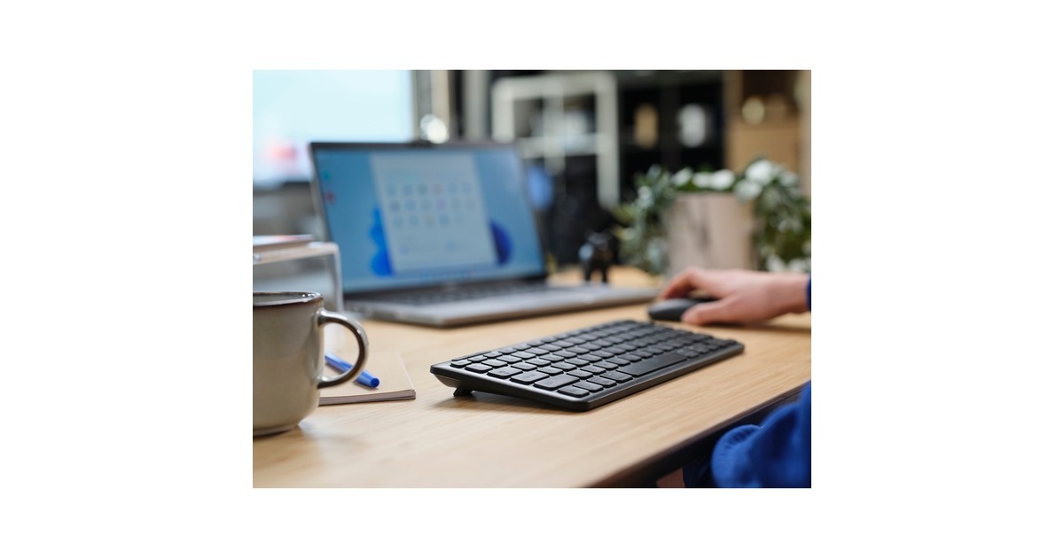 TrustLyra Compact draadloos toetsenbord  (Zwart, US lay-out, Scissor switches, 2,4 GHz USB, Bluetooth, 65%)
