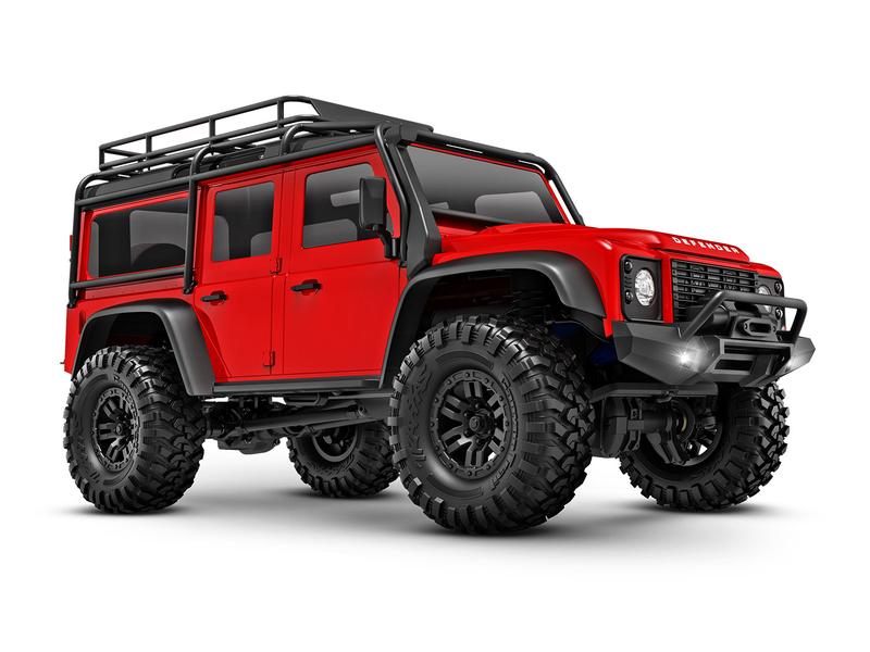 Traxxas Scale Crawler TRX-4M Land Rover Defender Rot, RTR, TRX-4 Performance im Mini-Format