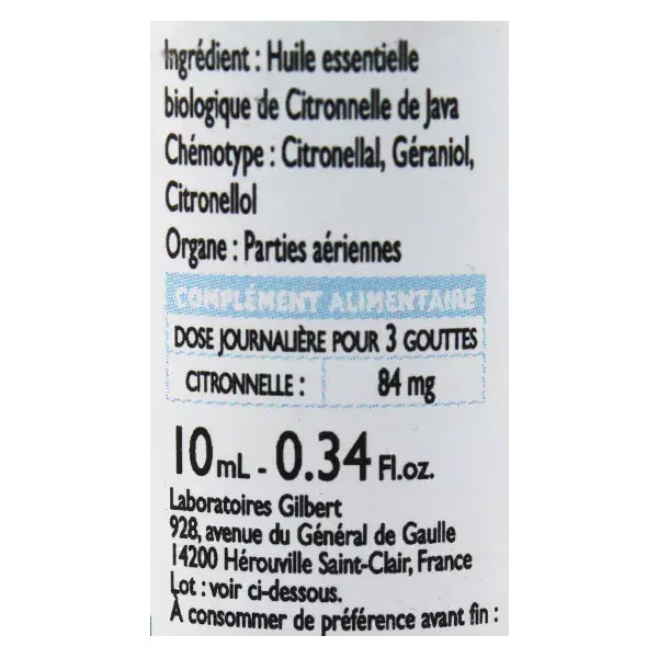 Le Comptoir Aroma Óleo Essencial de Capim Limão Orgânico 10ml