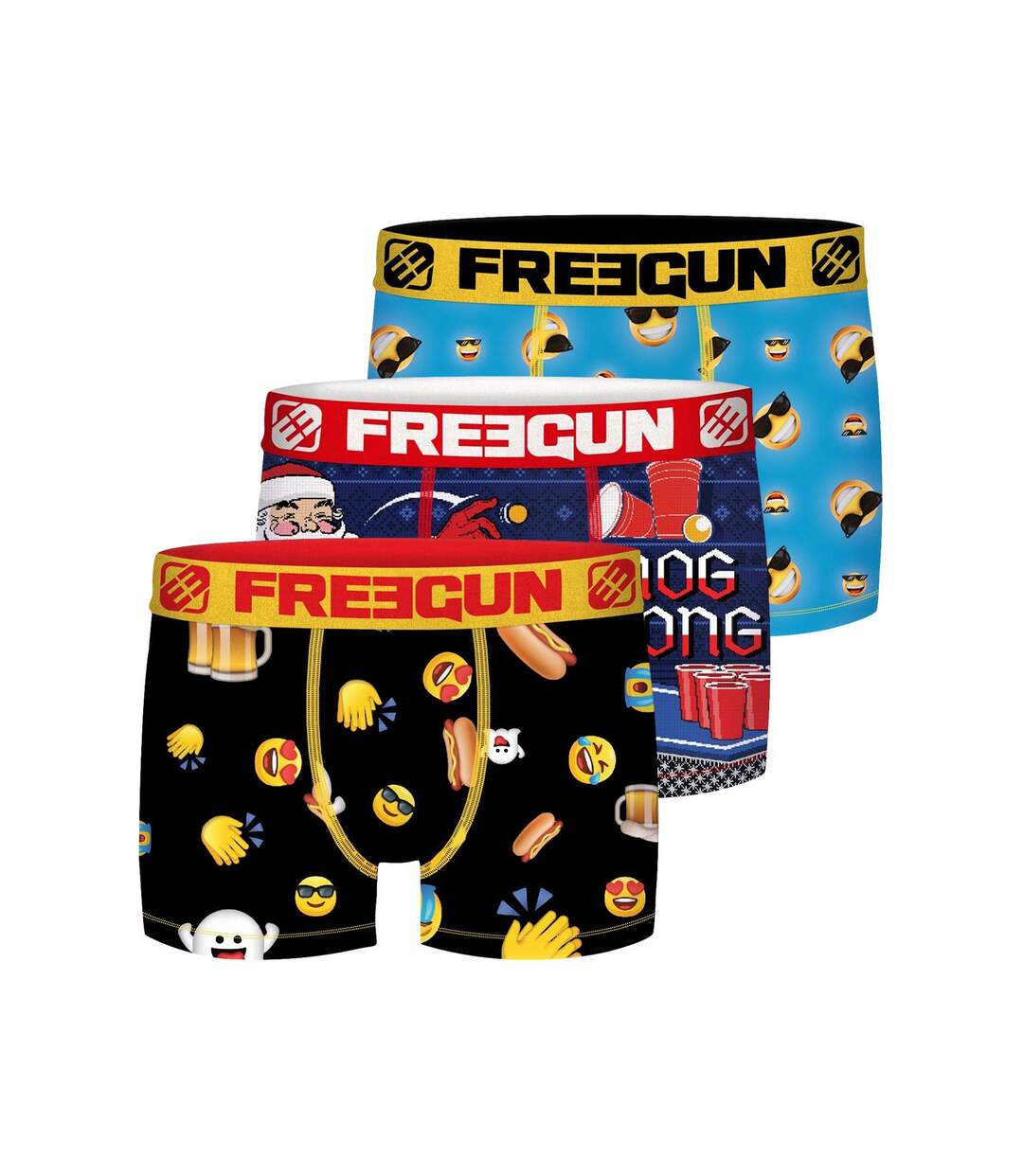 Pack Surprise Boxer Homme Durable, Calecon Modèle Aléatoire, Respirant, Agréable et Infroissable (Lot de 3)