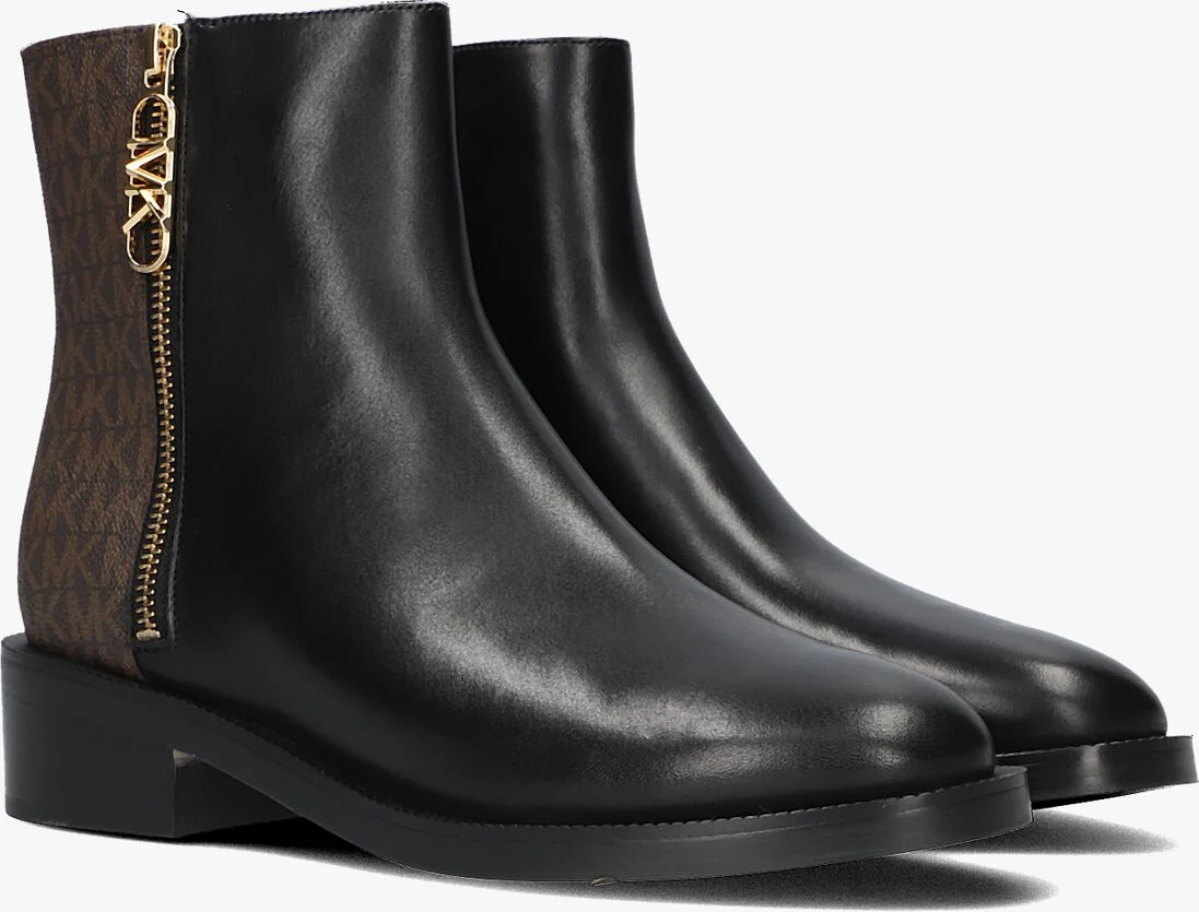 MICHAEL KORS zwarte michael kors enkellaarsjes regan flat bootie