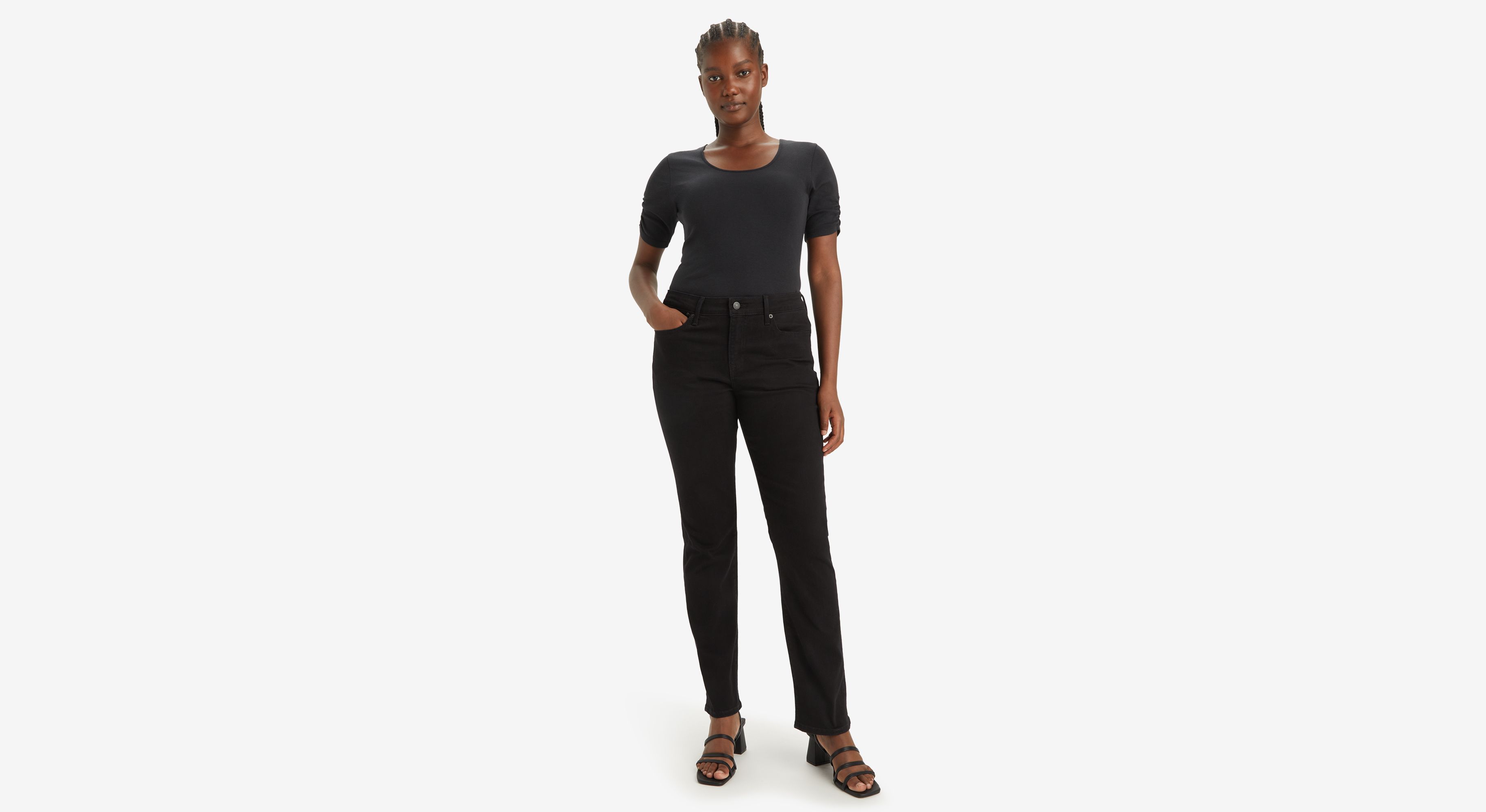Jean 712™ slim poche passepoilée - Night Is Black - Noir