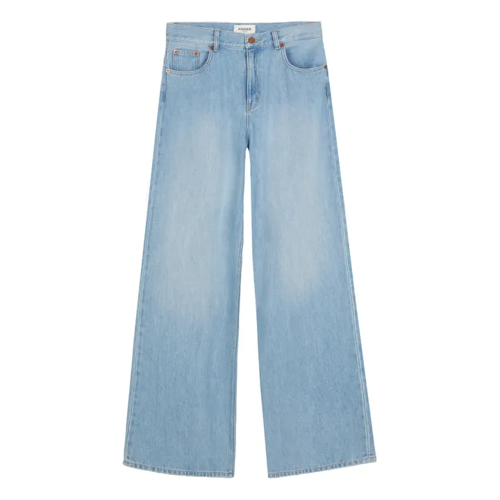 Finger in the nose Jean Wide Loose April | Denim bleached