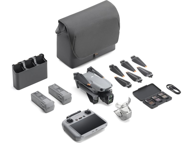 DJI Multikopter Air 3s Fly More Combo RC 2 (C1 | CE) Dual-Kamera-Drohne für Reisefotografie mit einer Reihe von fortschrittlichen Technologien