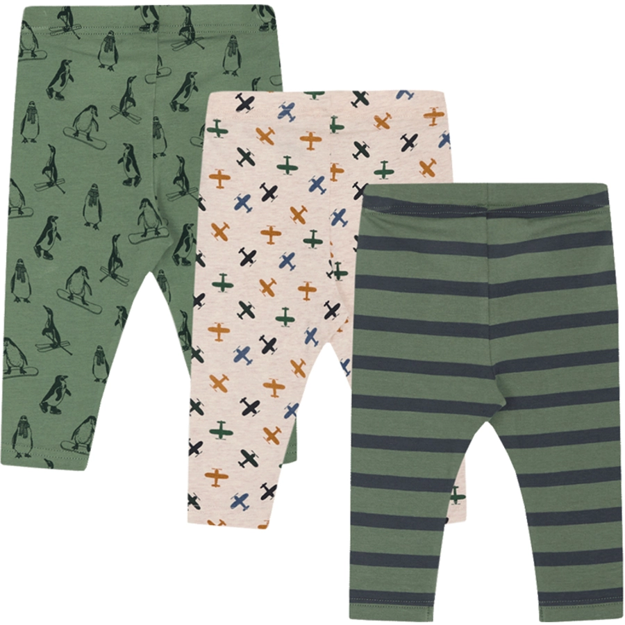 Hust & Claire Leggings 3er Pack Lukas Duck green