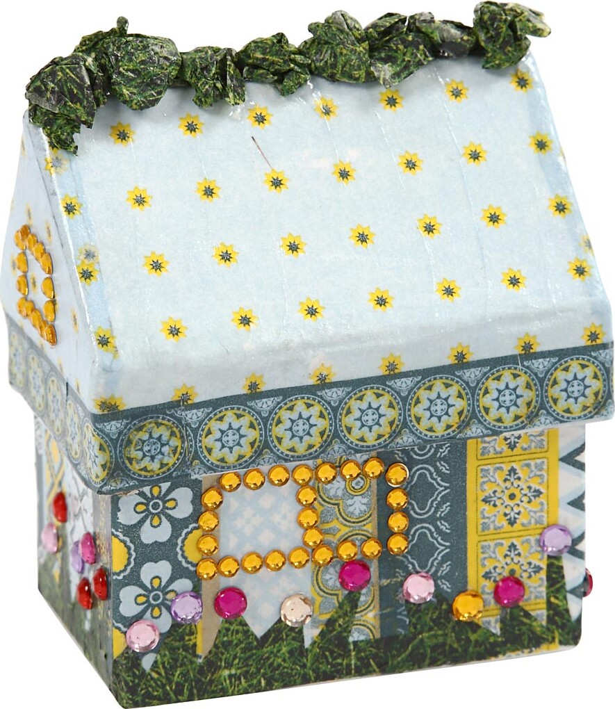 Hus - H 10,5 CM - Str. 6X8,5 CM - 5X4 Stk