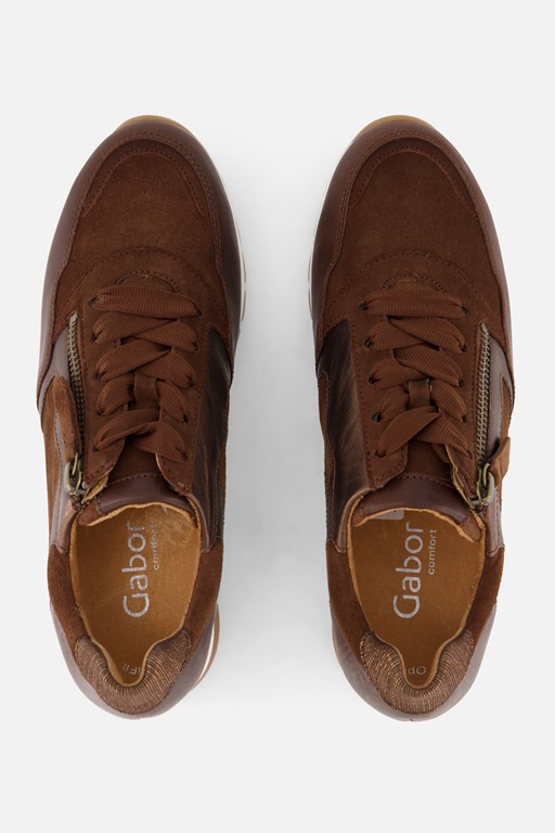 Gabor sneakers cognac Suede