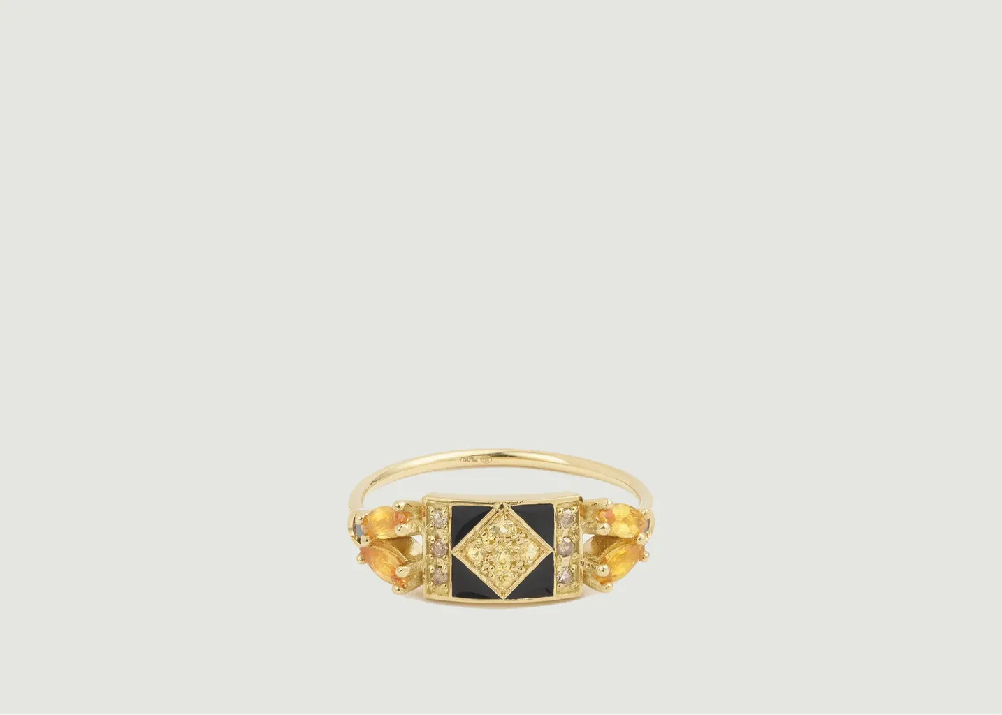 Bague Ava 2 Jaune Sophie d'Agon