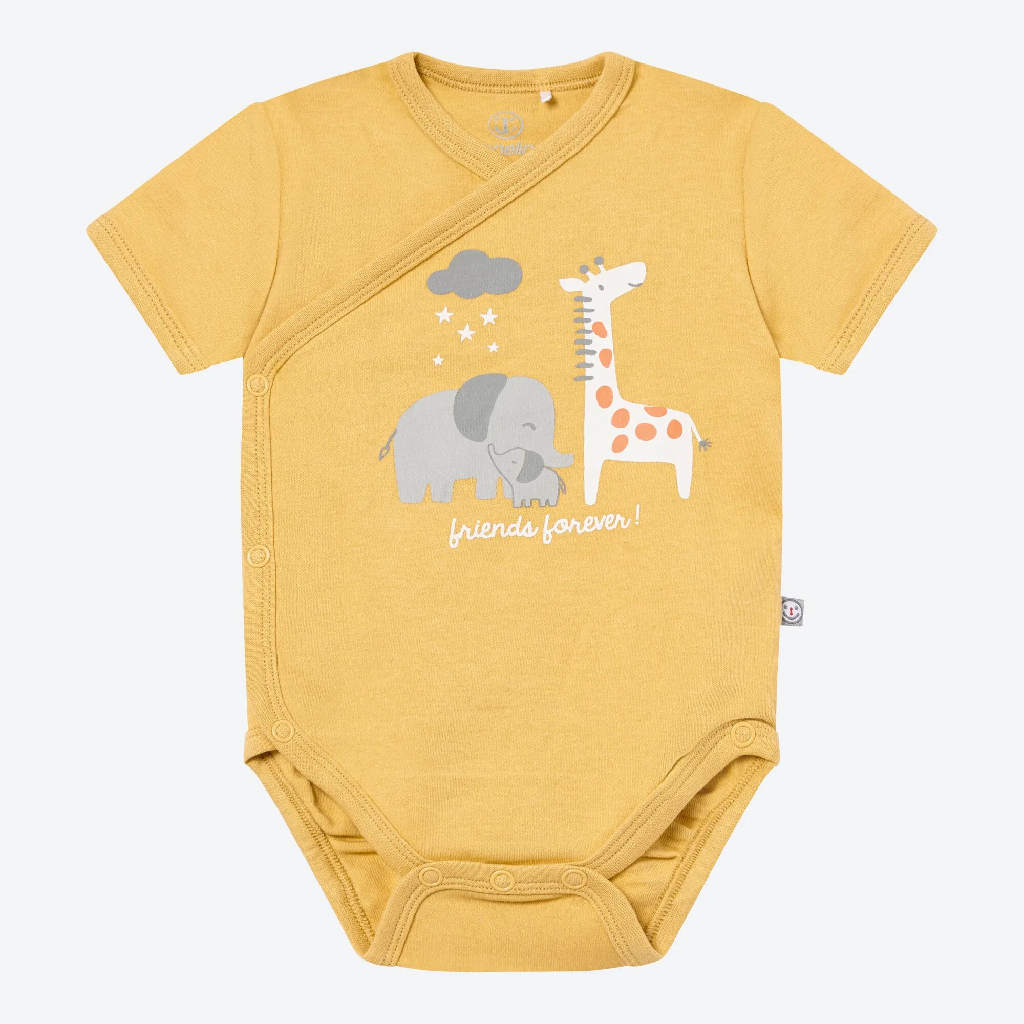 Unisex-Baby-Wickelbody mit Tier-Aufdruck