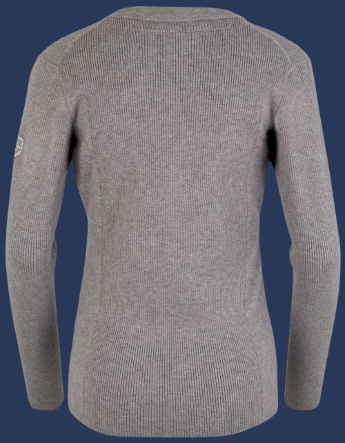 Damen Pullover 008 KoNitG, Heathergrey