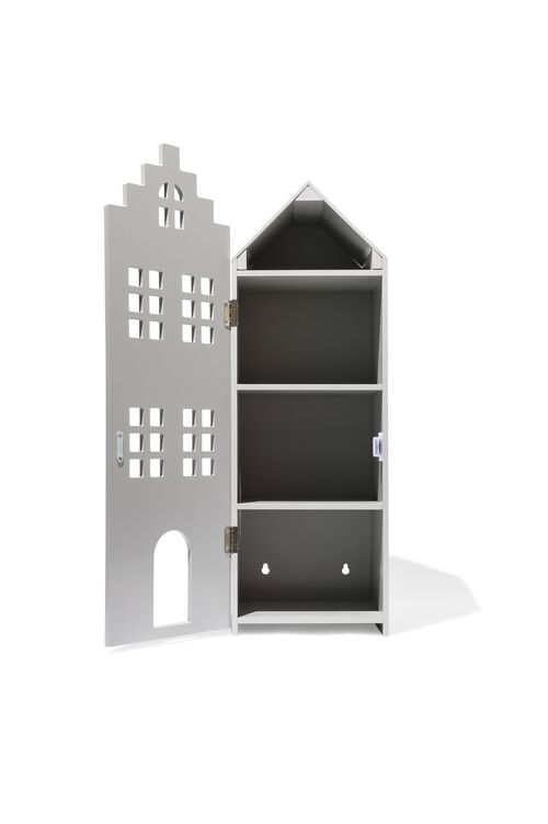 maison de canal en bois 24.5x25x75 gris