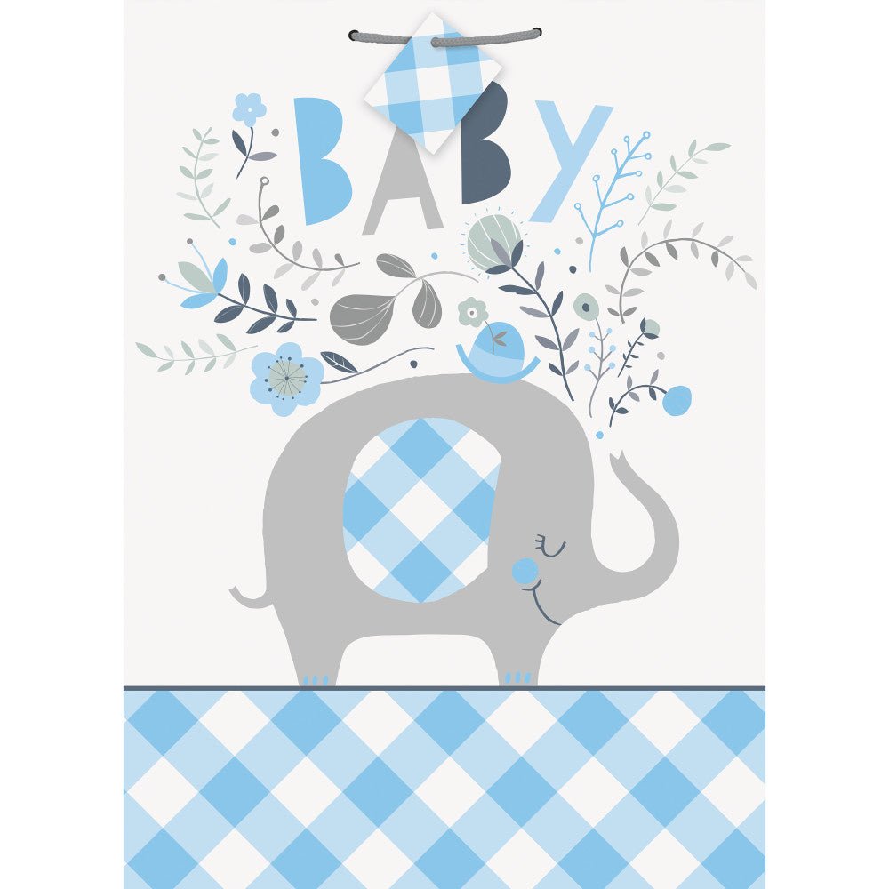 Baby Olifant Geschenktas Blauw