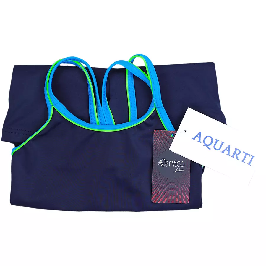 Aquarti Mädchen Badeanzug mit Bein Racerback türkis