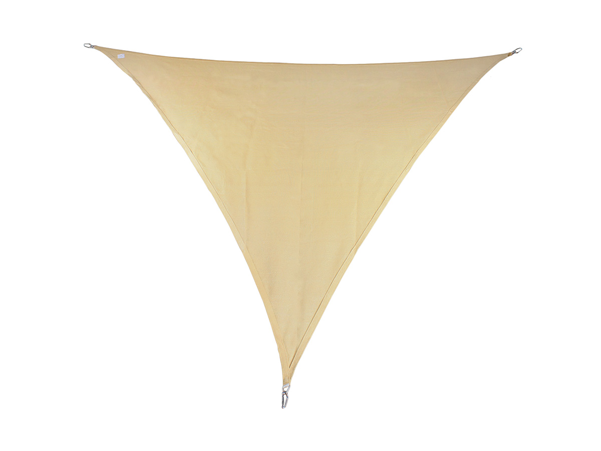 Buitenkado 5x5 beige hpde waterdoorlatend schaduwdoek