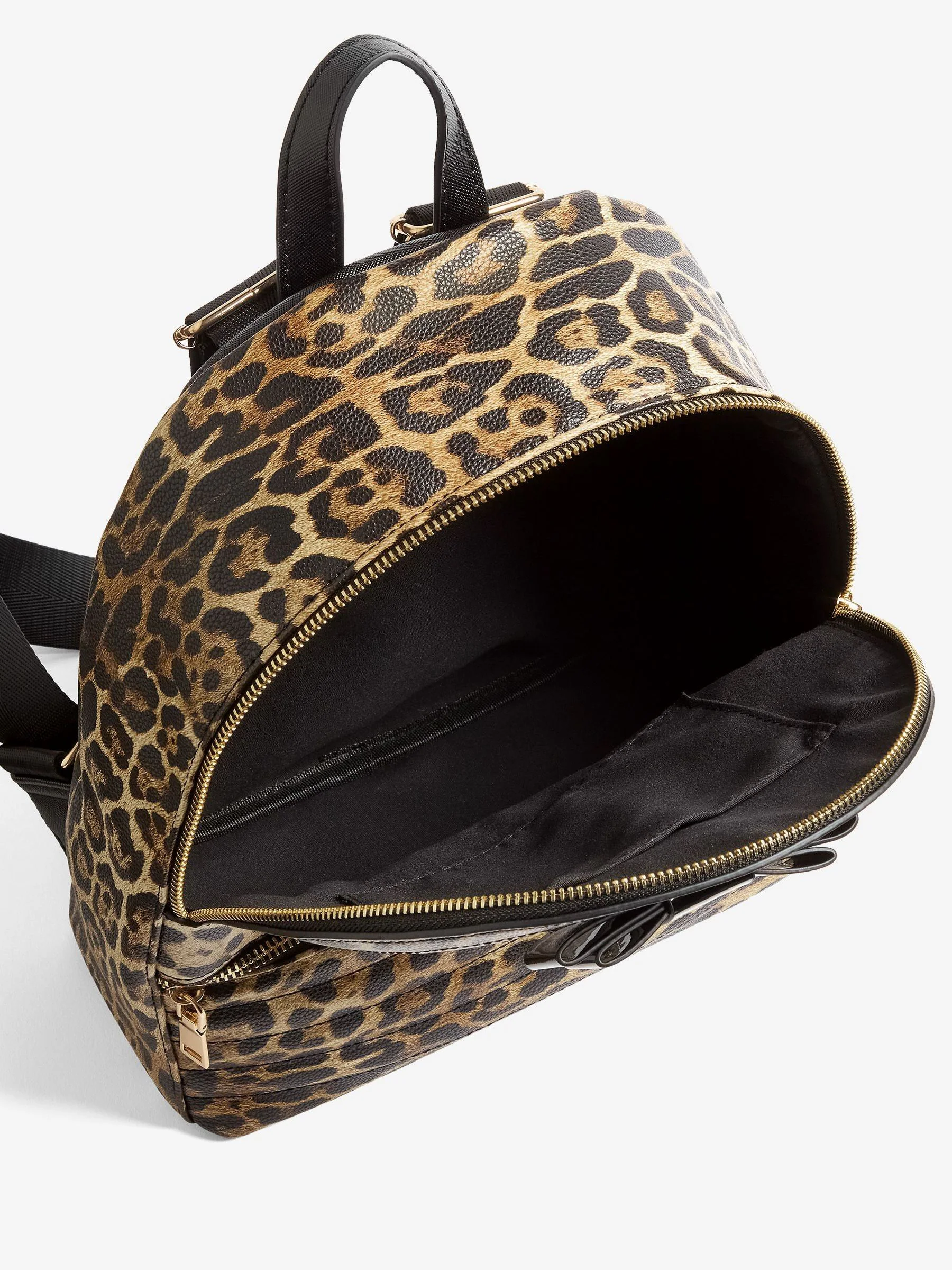 Luipaardprint - Lipsy Bow Detail School Backpack