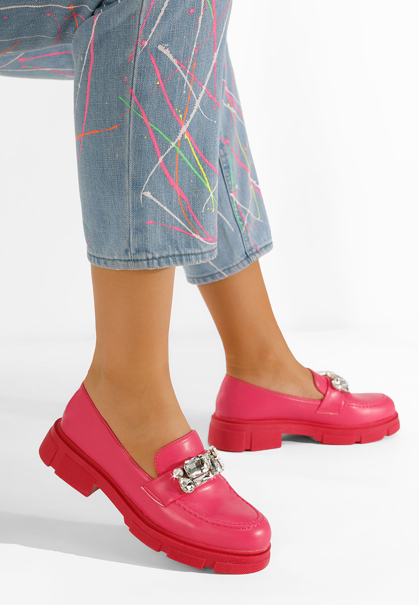Mocassins élégants femme fuchsia Fatima