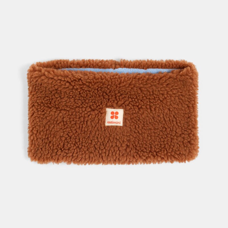 Snood bébé garçon sherpa doublé polaire marron caramel Catimini Marron