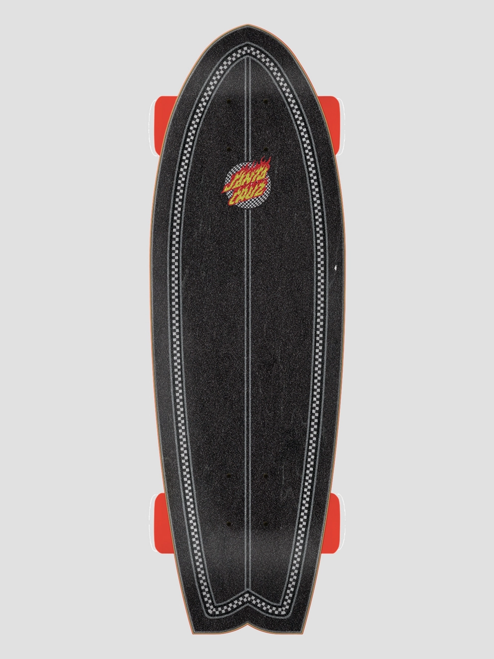 Santa Cruz Flame Dot Check Shark 8.8