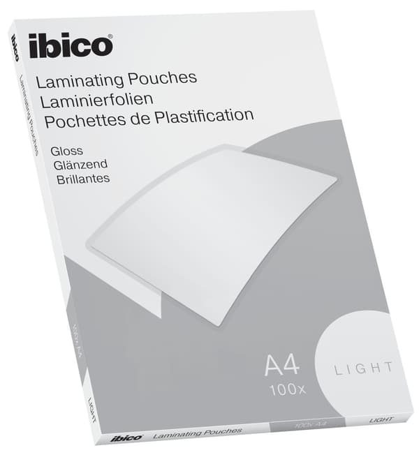 Laminat Basics Light A4 100-pakning Ibico