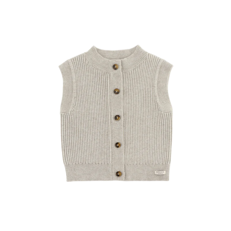 Tjitske Vest | White Sand Melange
