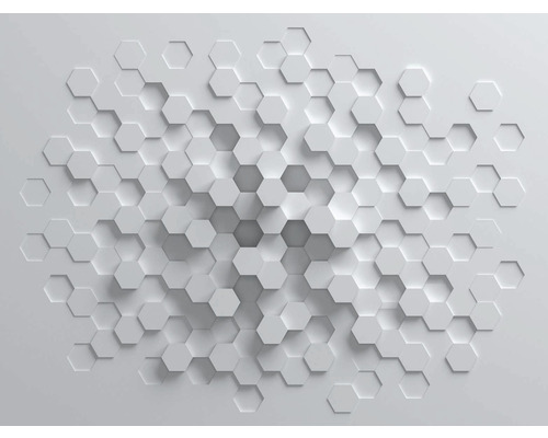 Vliesbehang 38290-1 The Wall honingraatpatroon 3D 7-delige set 371 x 280 cm