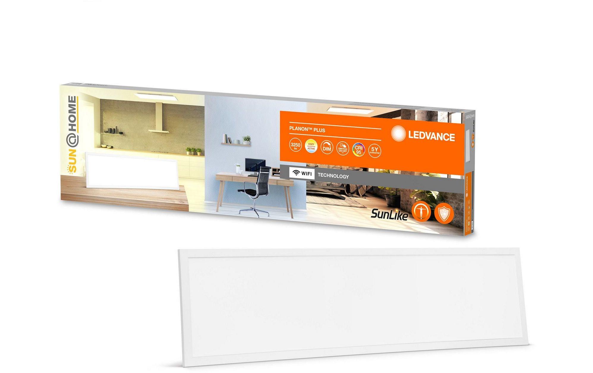 Panelleuchte Sun@Home Planon Plus, 35 W, CRI95, 120 x 30 cm<br>Smartes LED-Panel mit WiFi- Technologie