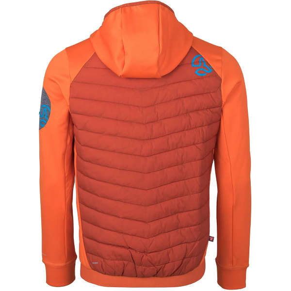 Doudoune randonnée TERNUA YUKKON HYBRID HOOD JKT M DEEP GINGER