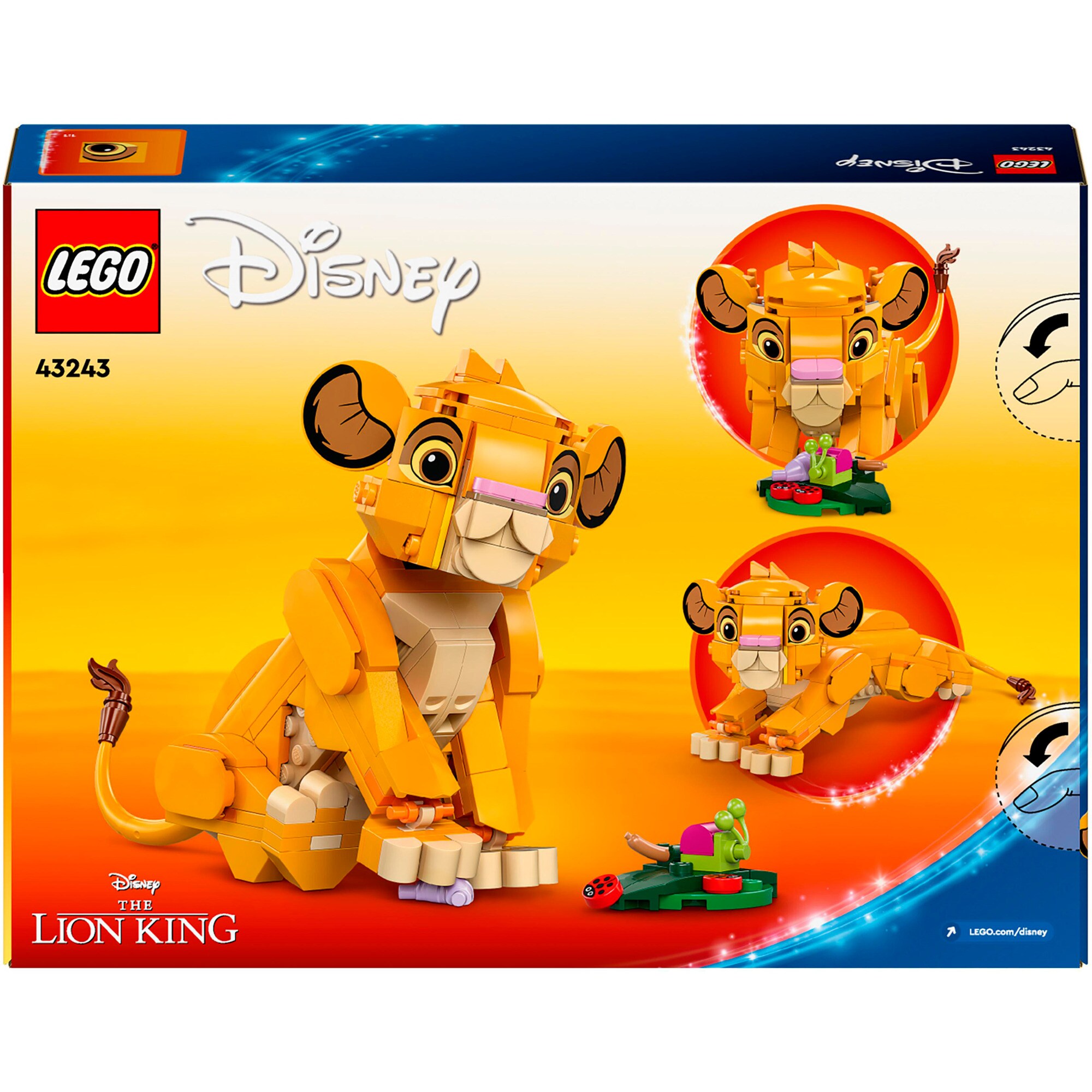 LEGO Konstruktionsspielzeug Disney Classic Simba, das Löwenjunge des Königs