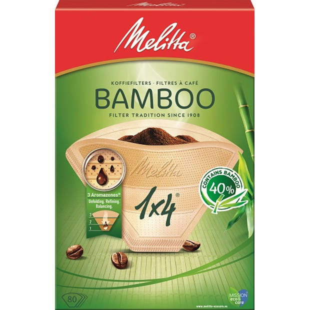Melitta filters 1x4/80 Bamboo